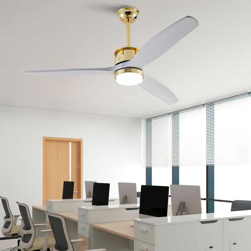 ELEMENT ACE 52 Inch Ceiling Fan with Dimmable LED Light and Remote Control, Quiet Reversible DC Motor, 6 Adjustable Speeds for Bedroom Living Room Patio Use image number 9