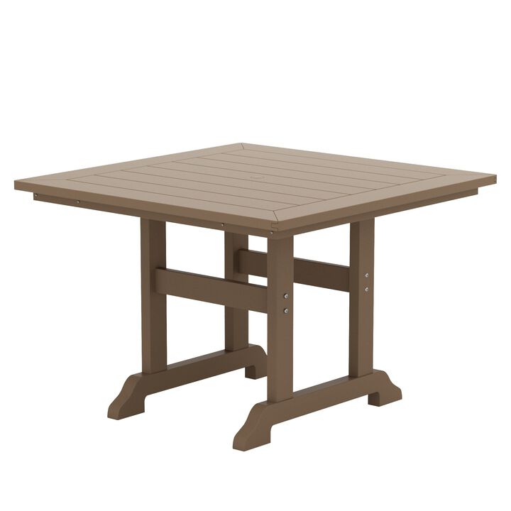 WestinTrends 43" Square Outdoor Patio Dining Table