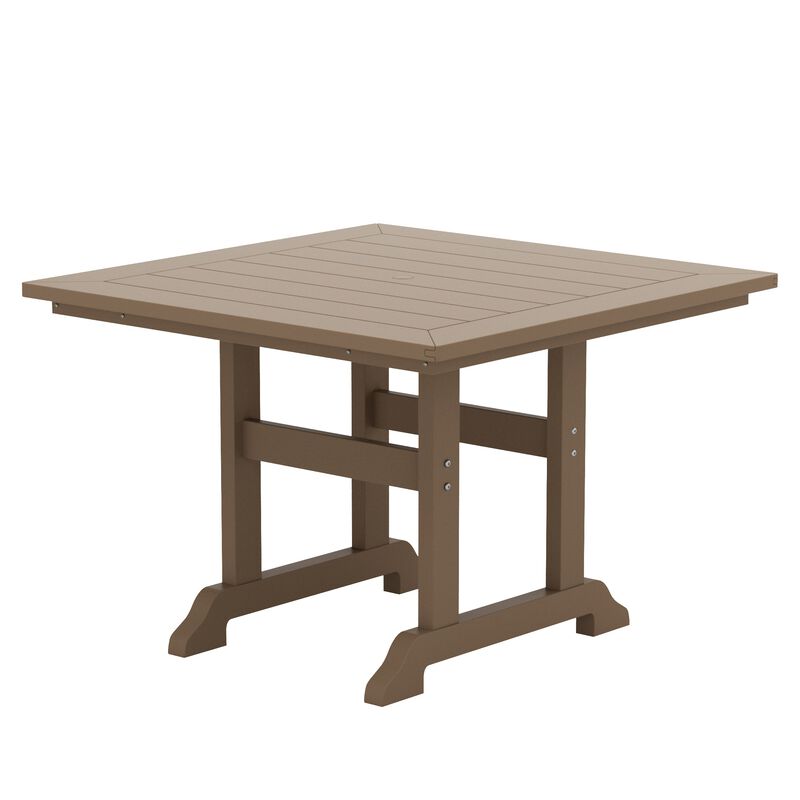 WestinTrends 43" Square Outdoor Patio Dining Table