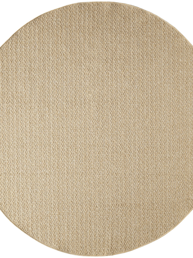 Tulum TLM02 Taupe 8' x Round Rug image number 0