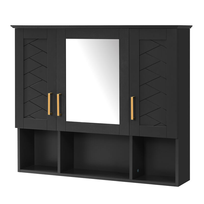 ELEMENT ACE Wall Mounted Medicine Cabinet with Adjustable Shelves and Soft Close Doors image number 0