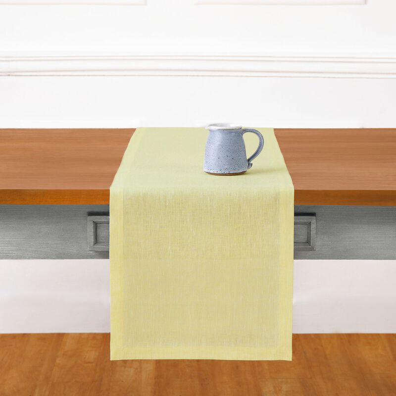 Solino Home Athena 100% Linen Table Runner &ndash; Handcrafted, Machine Washable, Perfect for Holiday and Everyday Dining