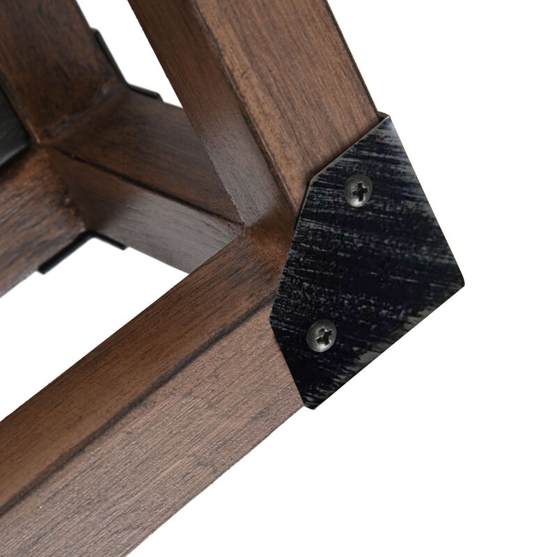 Elvia Pine Wood 2-Light Wall Sconce Antique Black Metal Finish image number 4