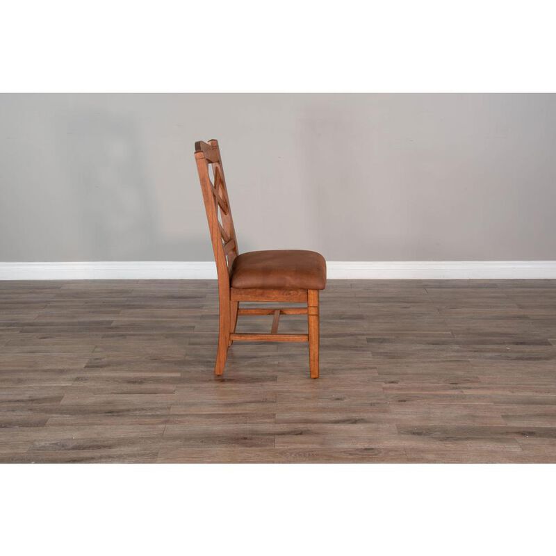 Sunny Designs Sedona Dbl Crossback Chair, Cushion Seat