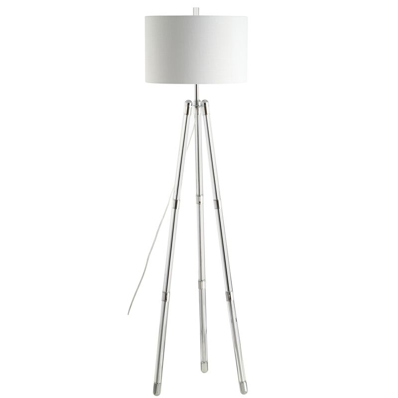 Arliss Surveyor's Tripod Metal/Crystal LED Floor Lamp