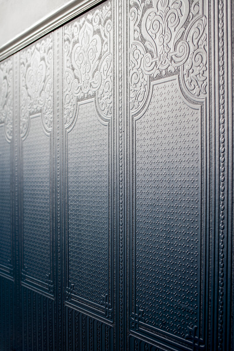 Oriental White Paintable Dado Wallpaper image number 0