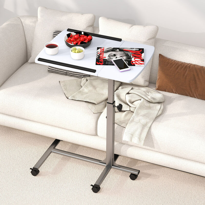 Adjustable Angle Height Rolling Laptop Table