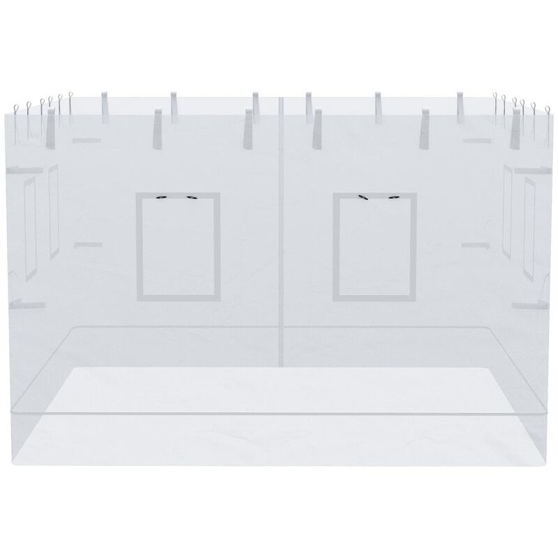 Hivvago Pop Up Canopy Screen Walls Set of 4 with Zipper Door image number 7