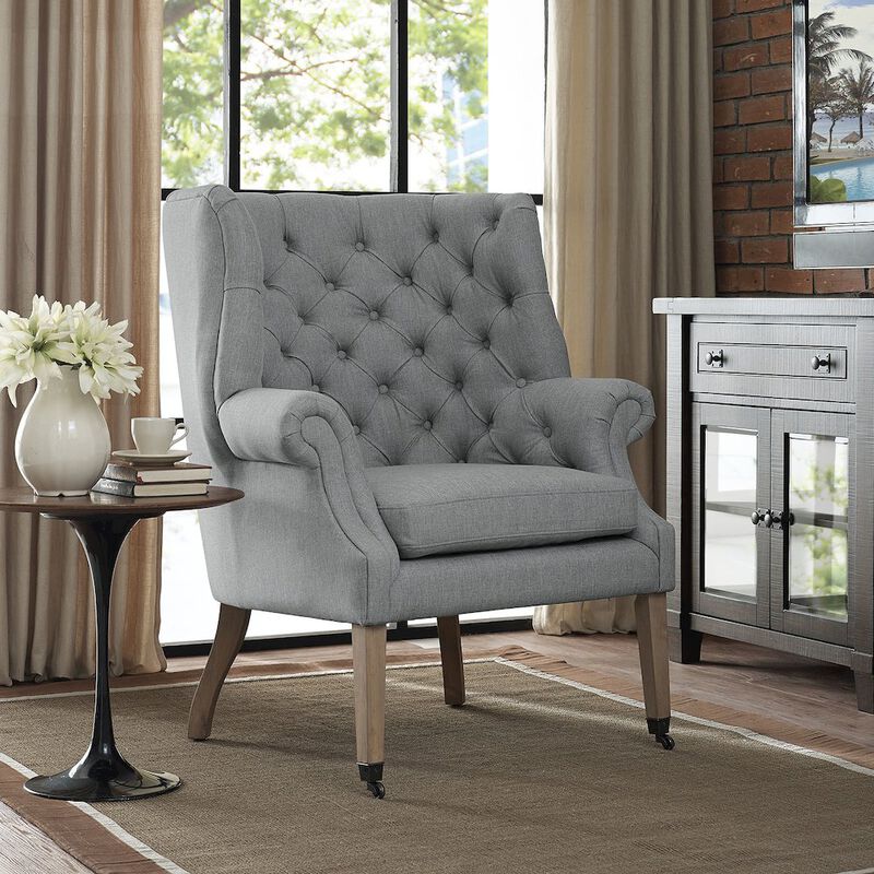 Chart Upholstered Fabric Lounge Chair image number 3