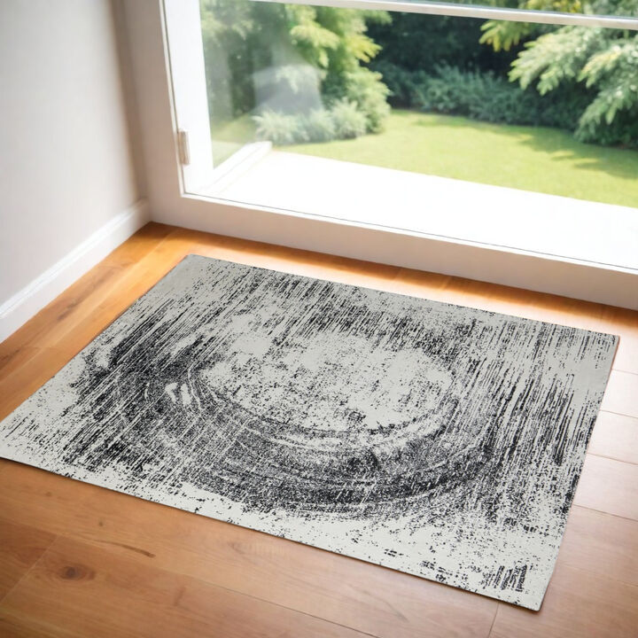HomeRoots Abstract Hand Woven Area Rug