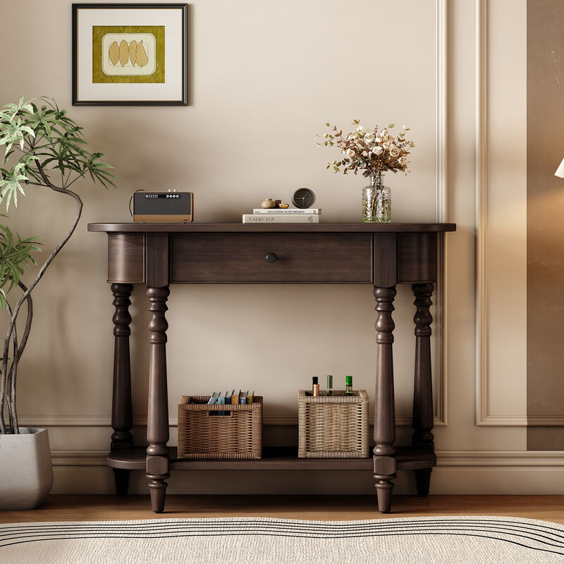 Merax Retro Entryway Console Table