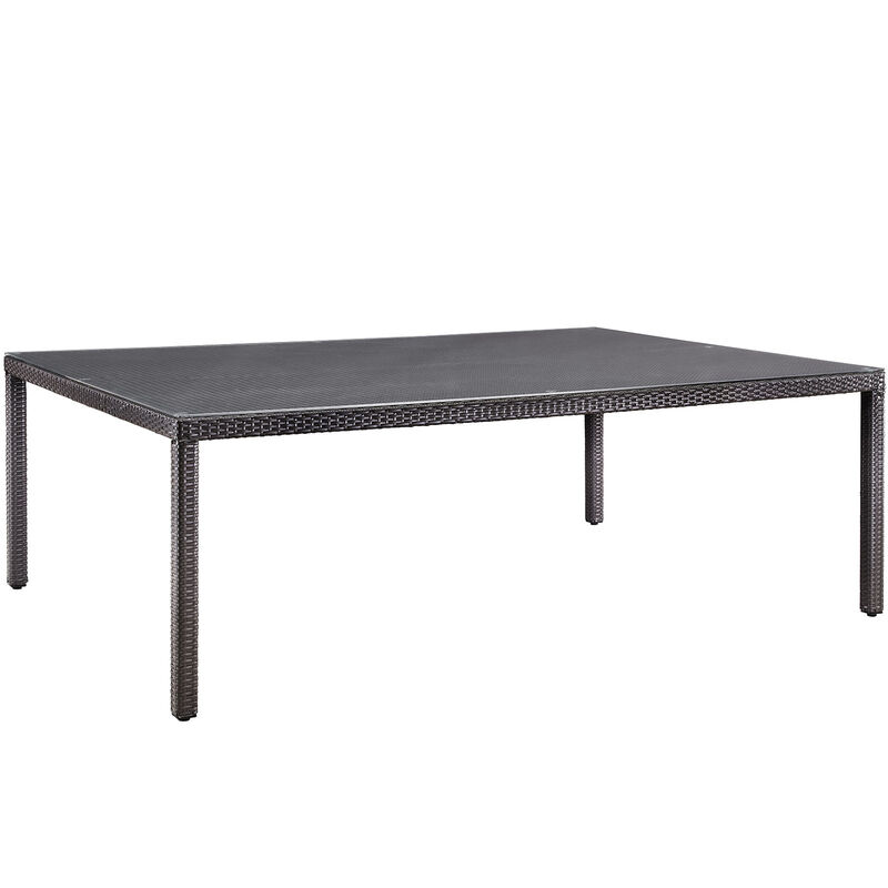 Modway - Convene 90" Outdoor Patio Dining Table Espresso image number 0