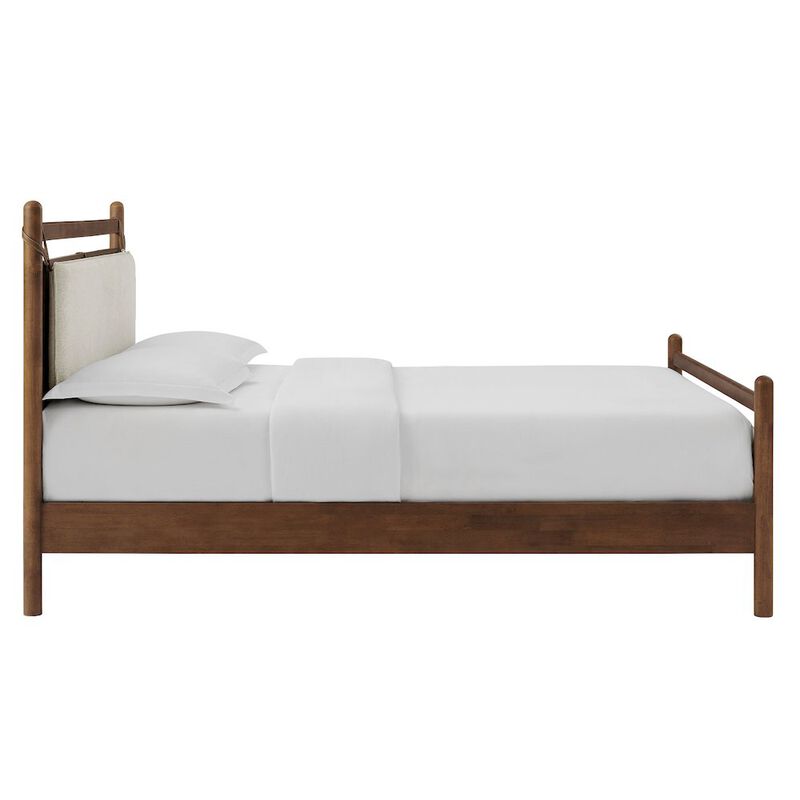 Leni King Size Wood Platform Bed Frame image number 5