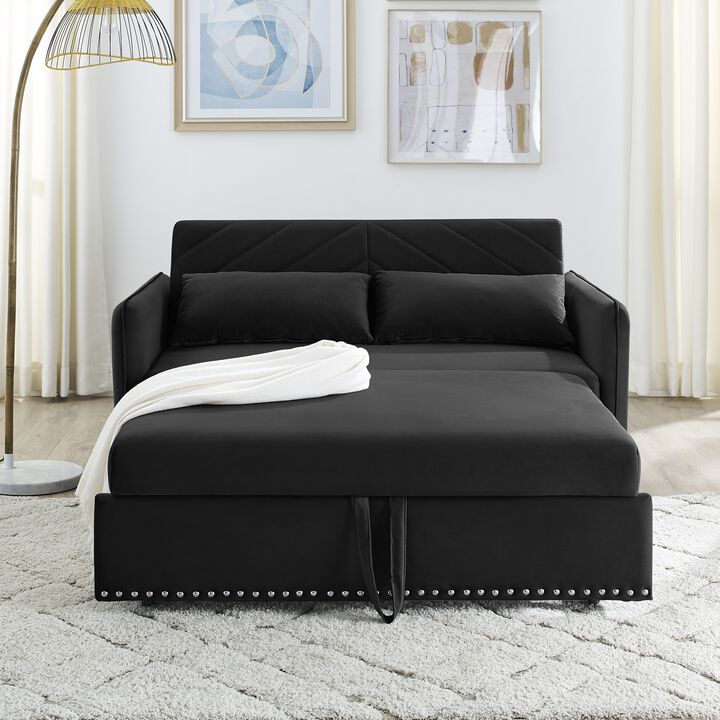 Merax Adjustable Sleeper Sofa with Pull-out Bed