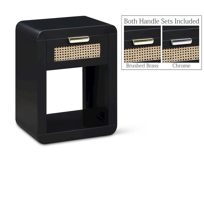 Meridian Furniture Langham Black Night Stand