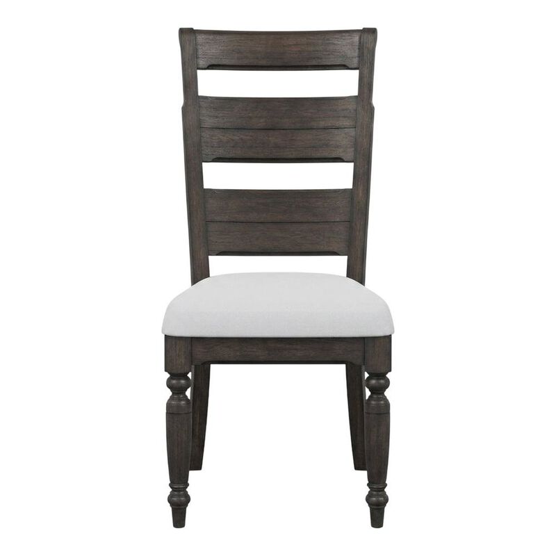 FurniFact Solid Hardwood Ladder Back Dining Chair for Kitchen Dining Room, Set of 2 image number 0