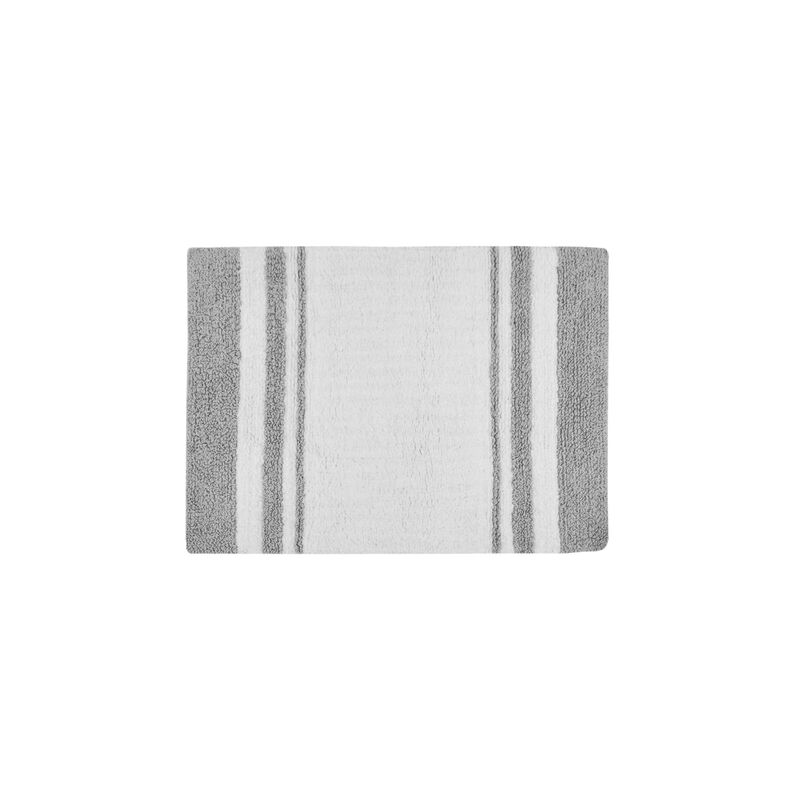 Gracie Mills Cecelia Casual Stripes Cotton Reversible Bath Rug image number 0