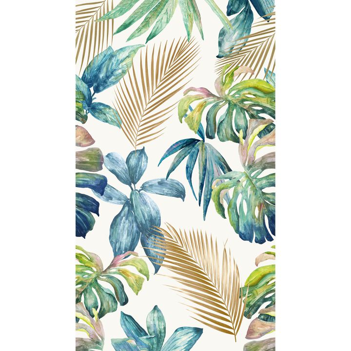 Orom II Tropical Motive Multi-colored Mural A54501