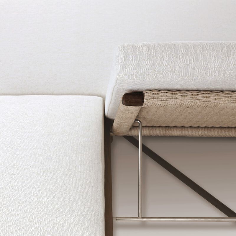 Finnegan Alessi Linen Outdoor Double Chaise