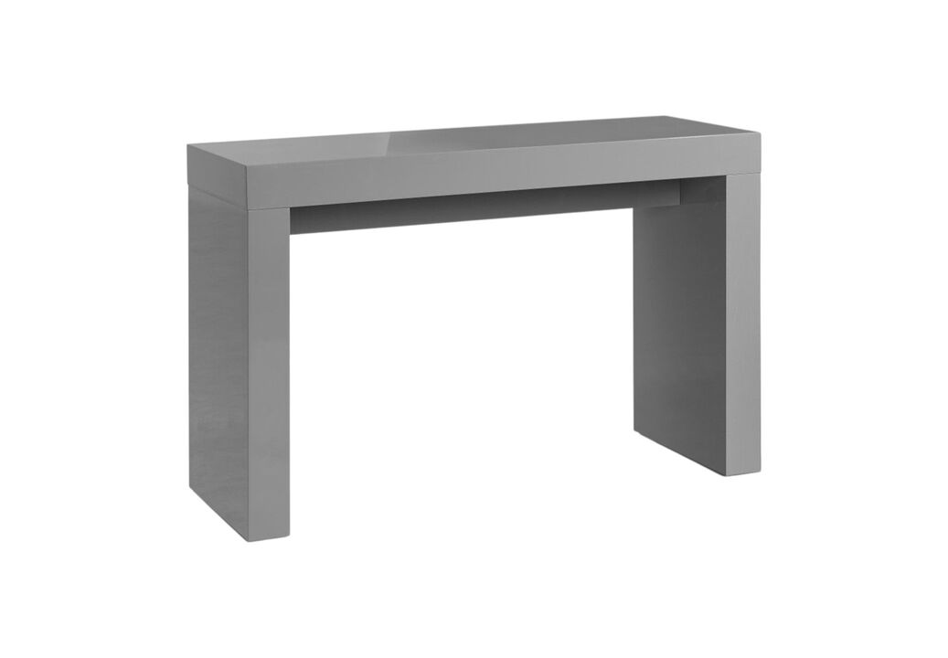 HomeRoots 47" Gray Wood Block Console Table