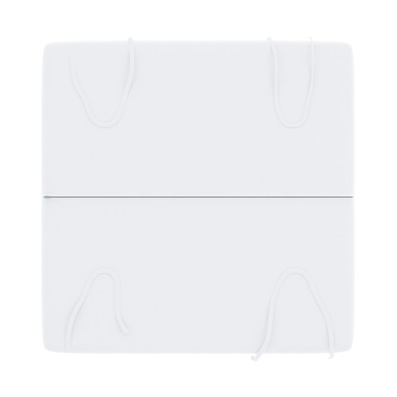 Forever Patio Sunbrella Canvas Natural White 25 x 25 x 5 Ottoman Cushion