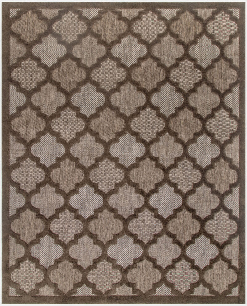 HomeRoots Trellis Indoor Outdoor Area Rug image number 0