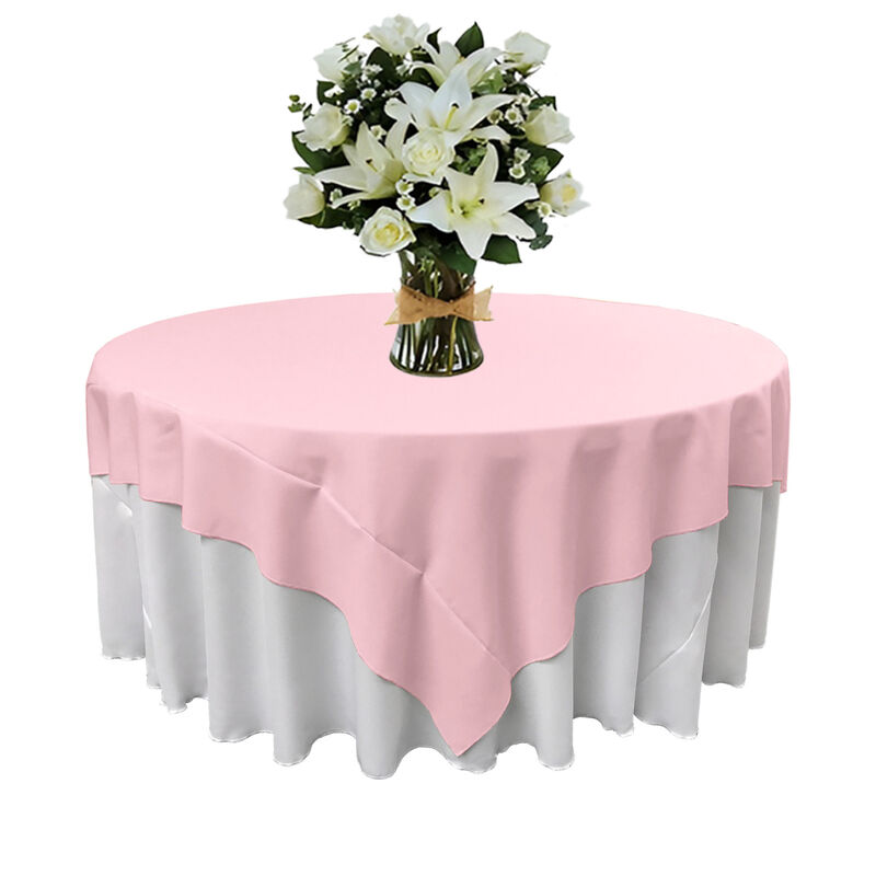 90-Inch Round Table Cover in Polyester Poplin for Home or Event Use image number 2