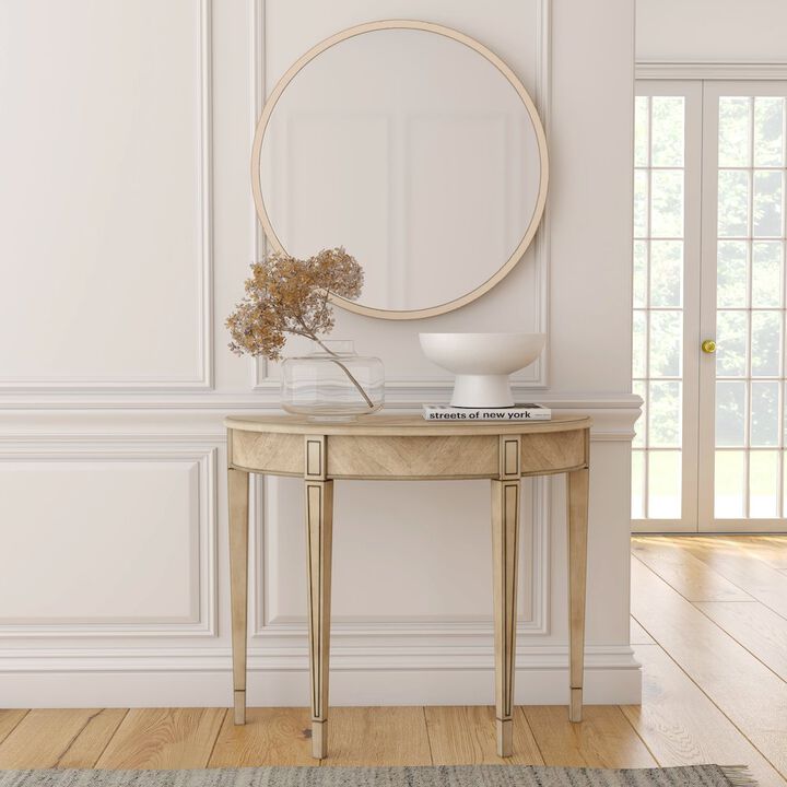 Butler Specialty Hampton Demilune 36" Console Table, Beige