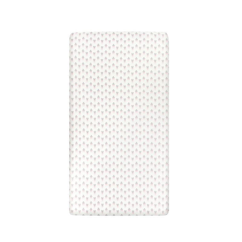 Elephant Stripe Dots Soft & Plush Fitted Crib Sheet Single