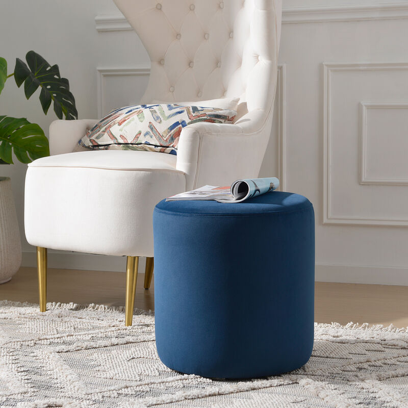 Elof 18in Wide Round Ottoman Footrest image number 3