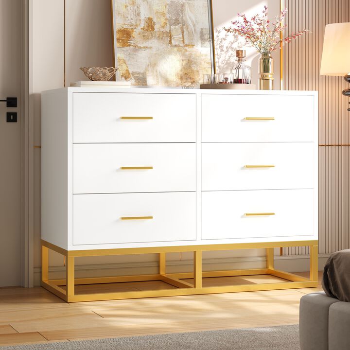 Gwumup Modern 6 Drawer Dresser