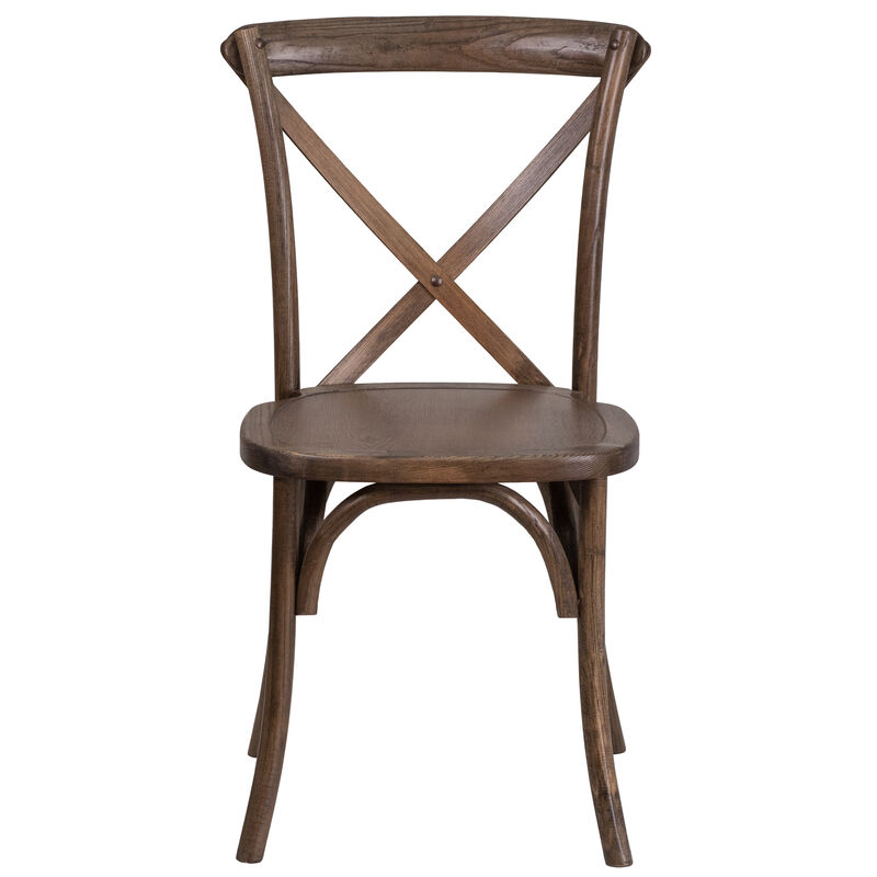 Wood Cross Back Chairs image number 9