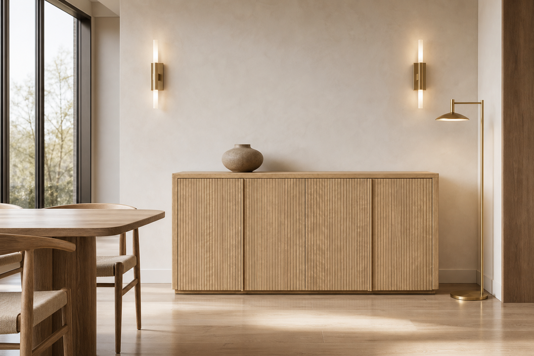 Modern Reeded Buffet