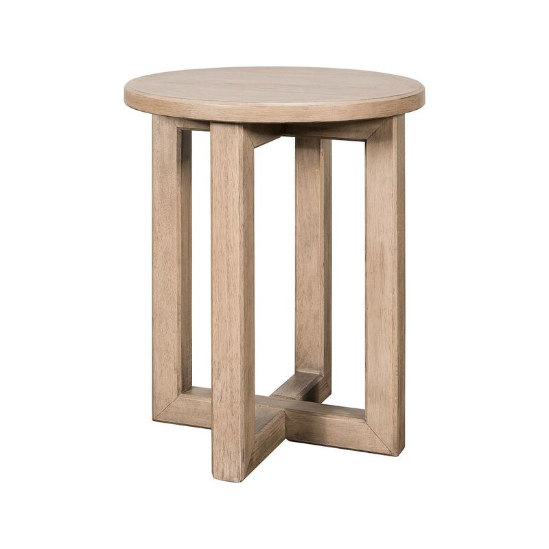 Liberty Furniture 3 Pc Living Room Set - Cocktail Table, Chairside Table  - Barley Buff Birch Wood image number 5