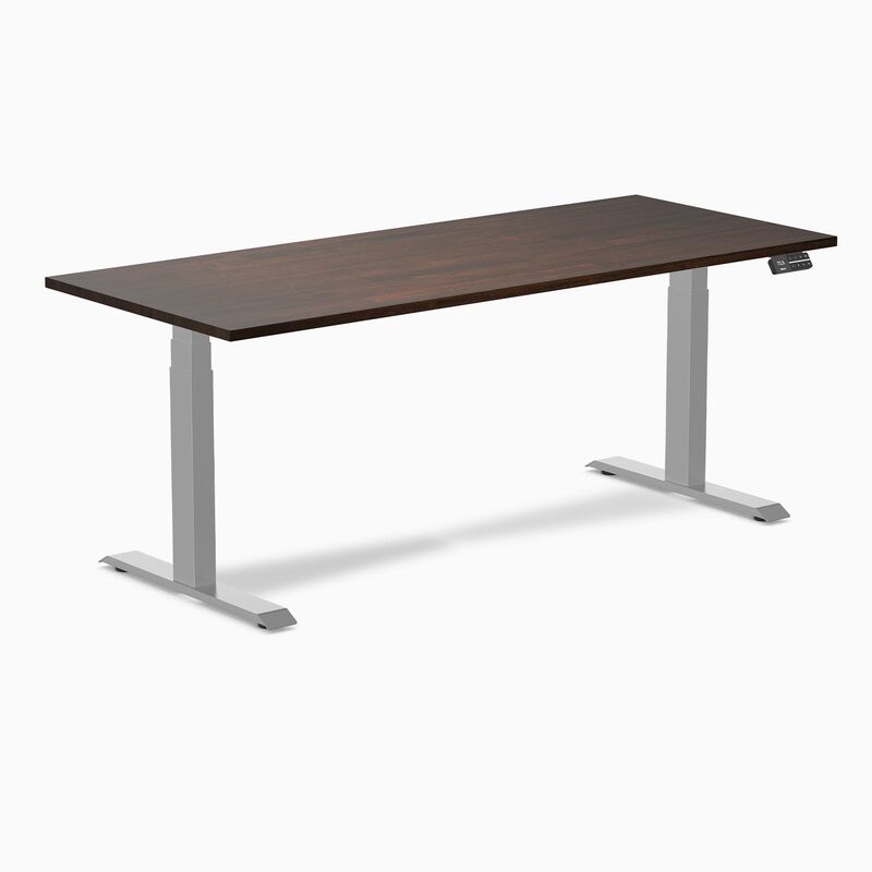 Desky Dual Rubberwood Sit Stand Desk image number 0