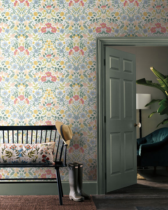 Bramble Garden Pastel Multi Peel & Stick Wallpaper
