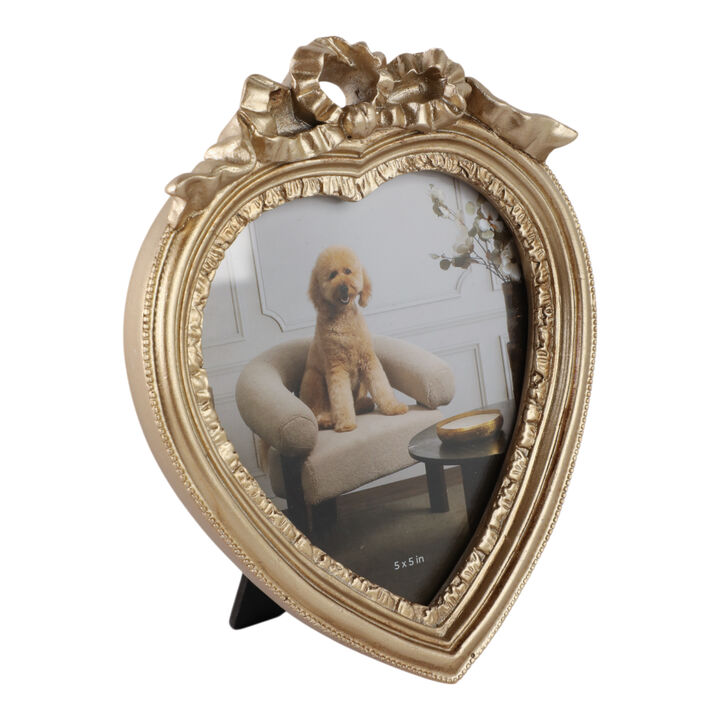 5x5 Coquette Heart Photo Frame