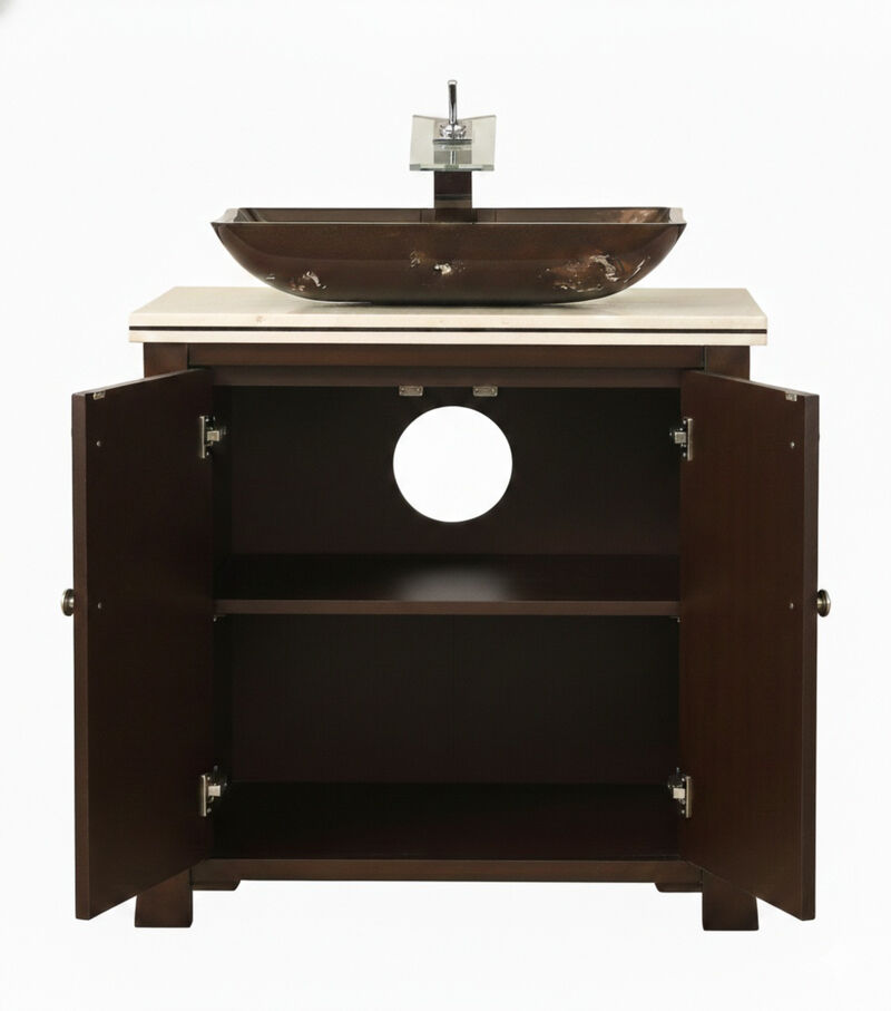 30 Inch Benton Collection Giovanni Vessel Sink Bathroom Vanity image number 2