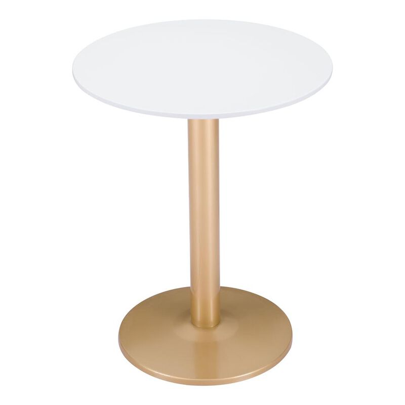 Belen Kox Alto Bistro Table, White & Gold, Belen Kox