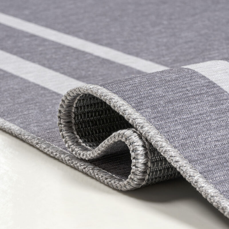 Sloane Classic 2-Stripe Border Washable Area Rug