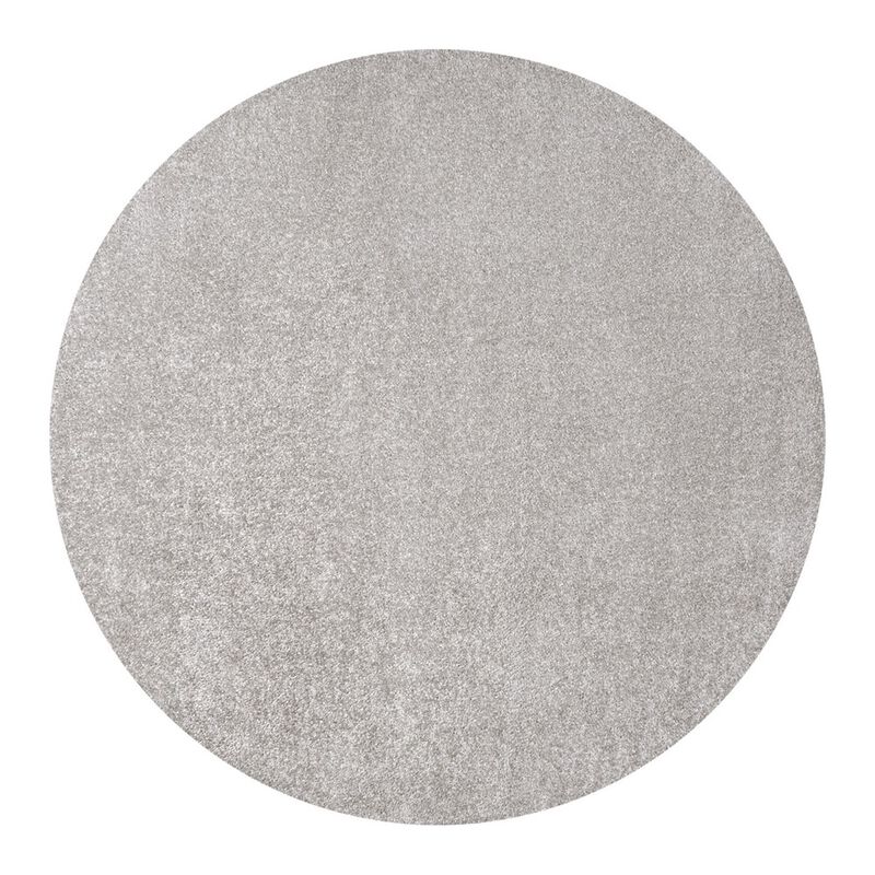 Haze Solid Low Pile Round Area Rug