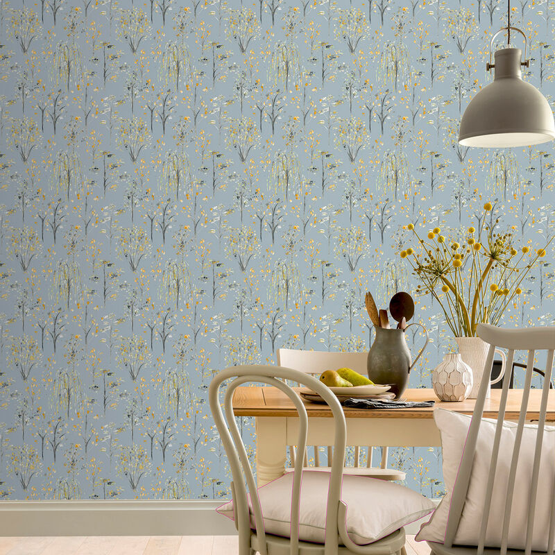 Mayumi Yellow Birch Grove Wallpaper image number 4