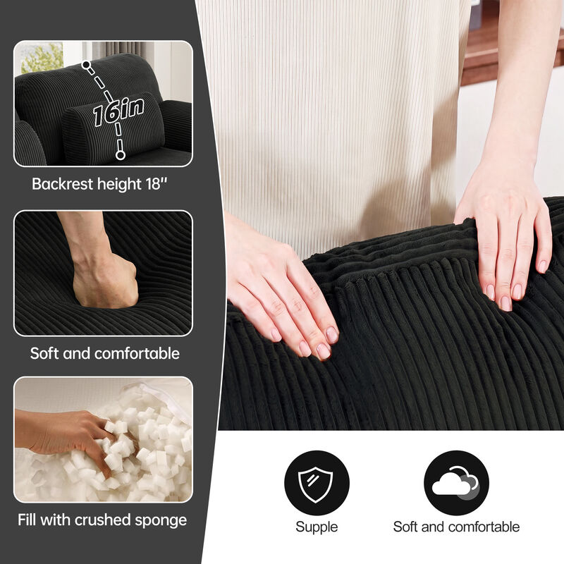 Rongir 2-Seater Sofa with Ottoman image number 5