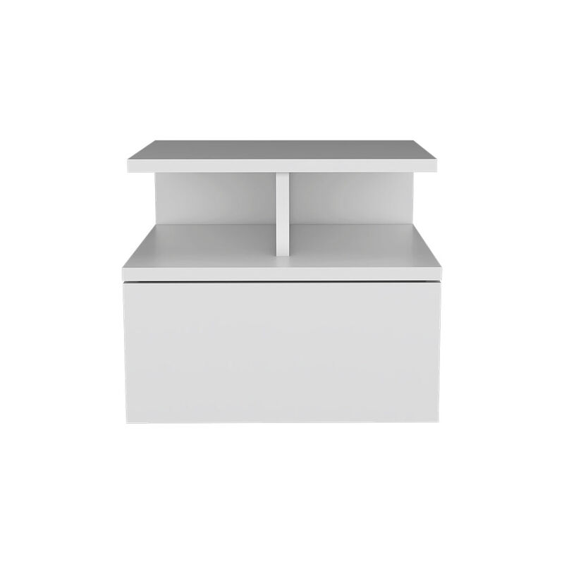 Nightstand Floating Flopini, Bedroom, White