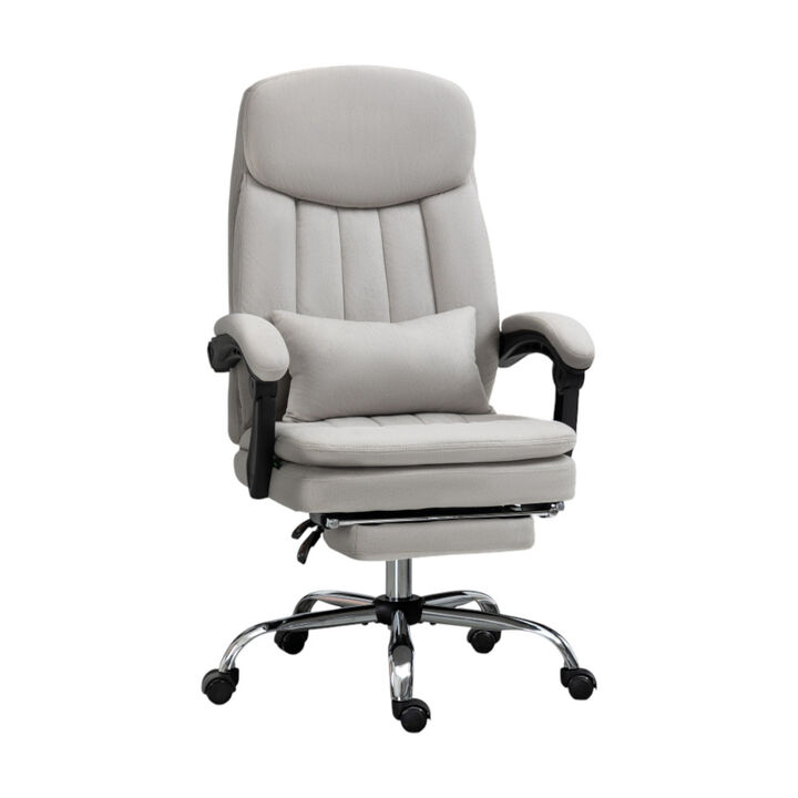 Massage Office Chair with Adjustable Height, Reclining Back, and Rolling Base