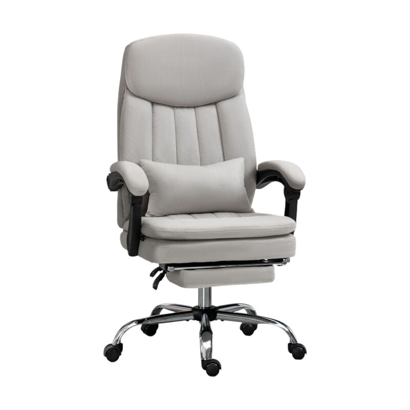 Massage Office Chair with Adjustable Height, Reclining Back, and Rolling Base