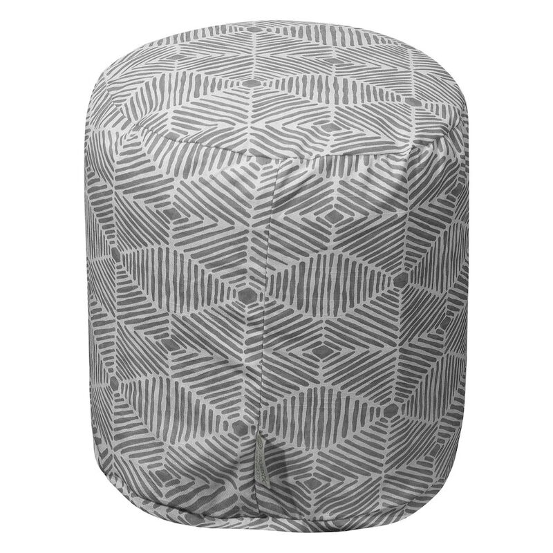 Majestic Home Goods Pouf Charlie Gray