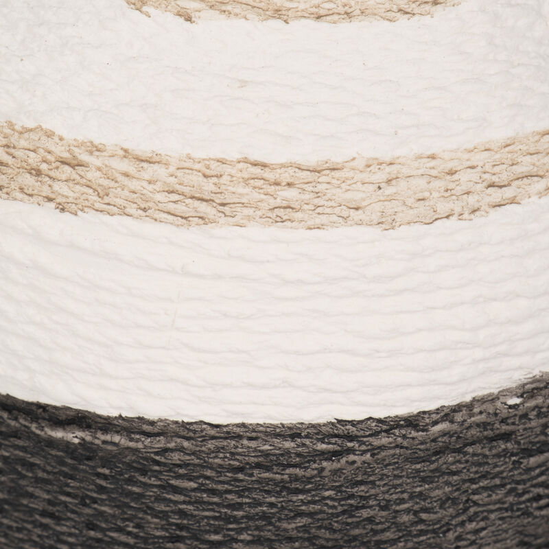 7" Striped Woven Textured Vase image number 3