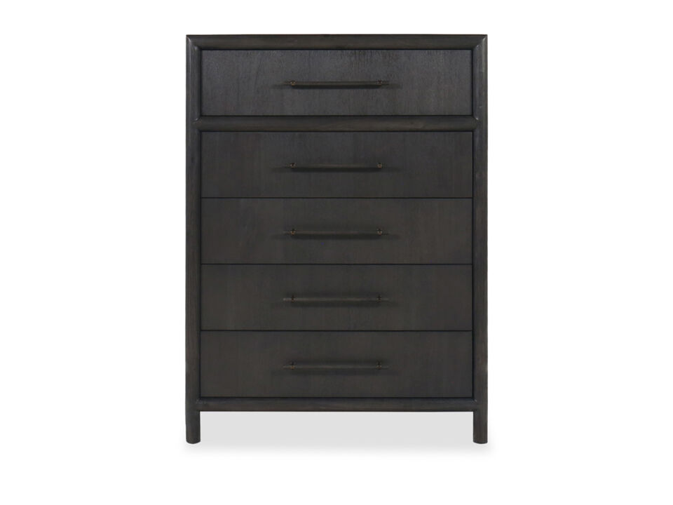 Dorsey Five Drawer Chest in Basalt Grey