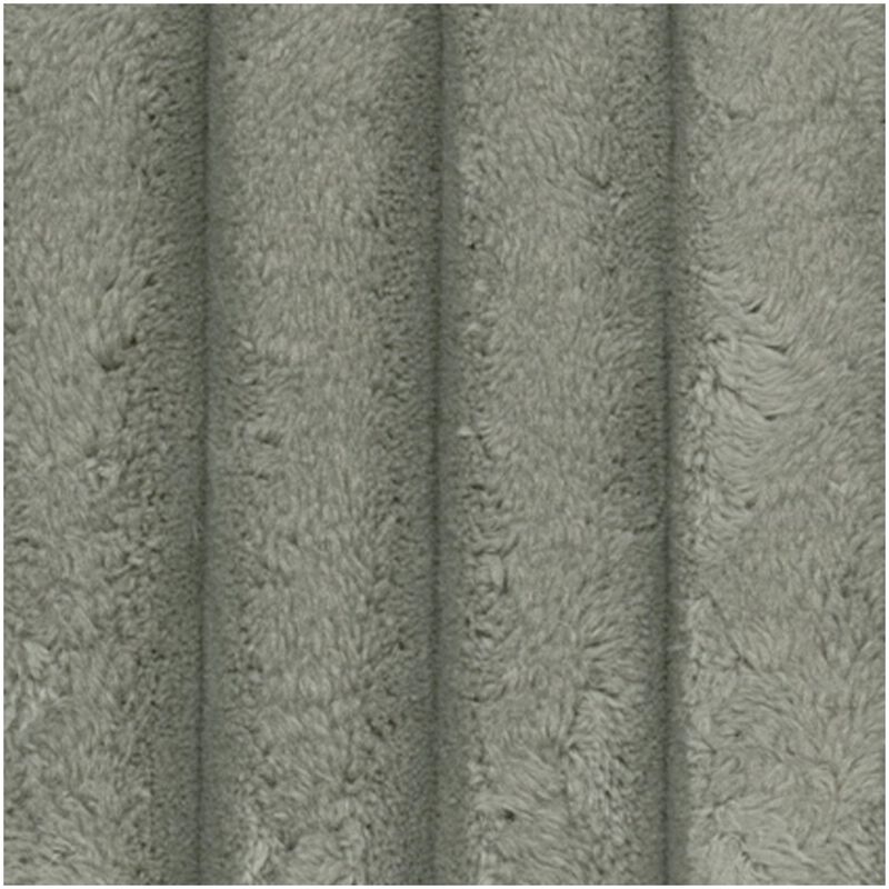 Lindy Accent Ottoman, Square 51 Inch Modern Style Light Gray Polyester - Benzara